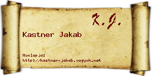 Kastner Jakab névjegykártya